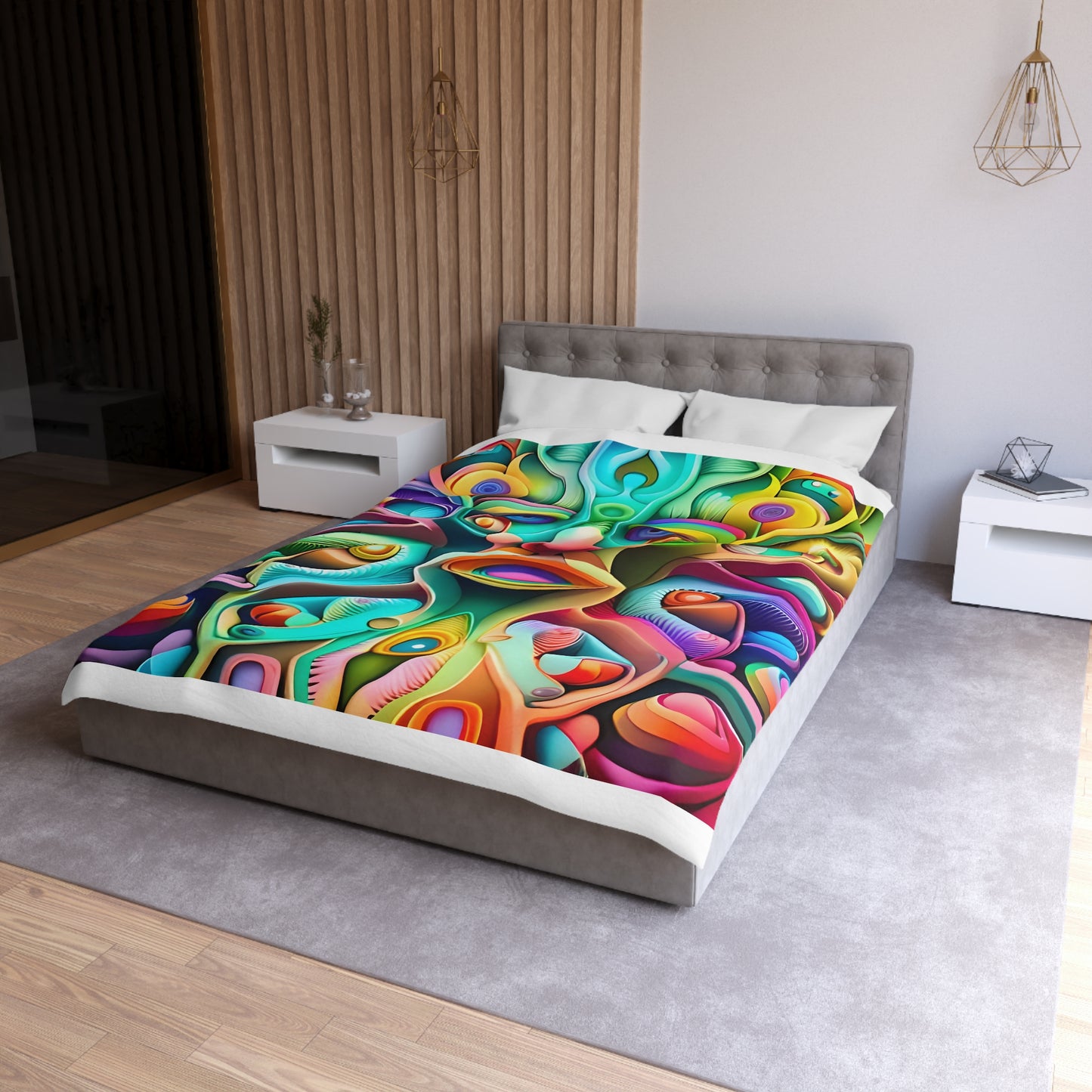 MANDELBROT SET microfiber duvet cover
