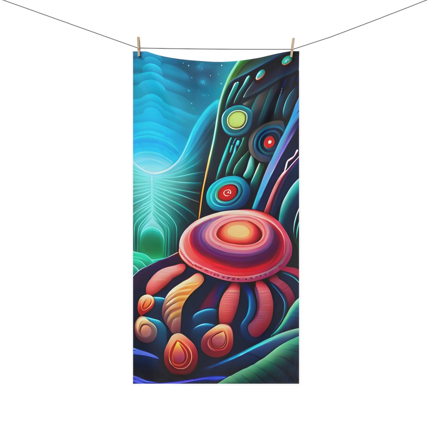 MAR AZUL mink-cotton towel