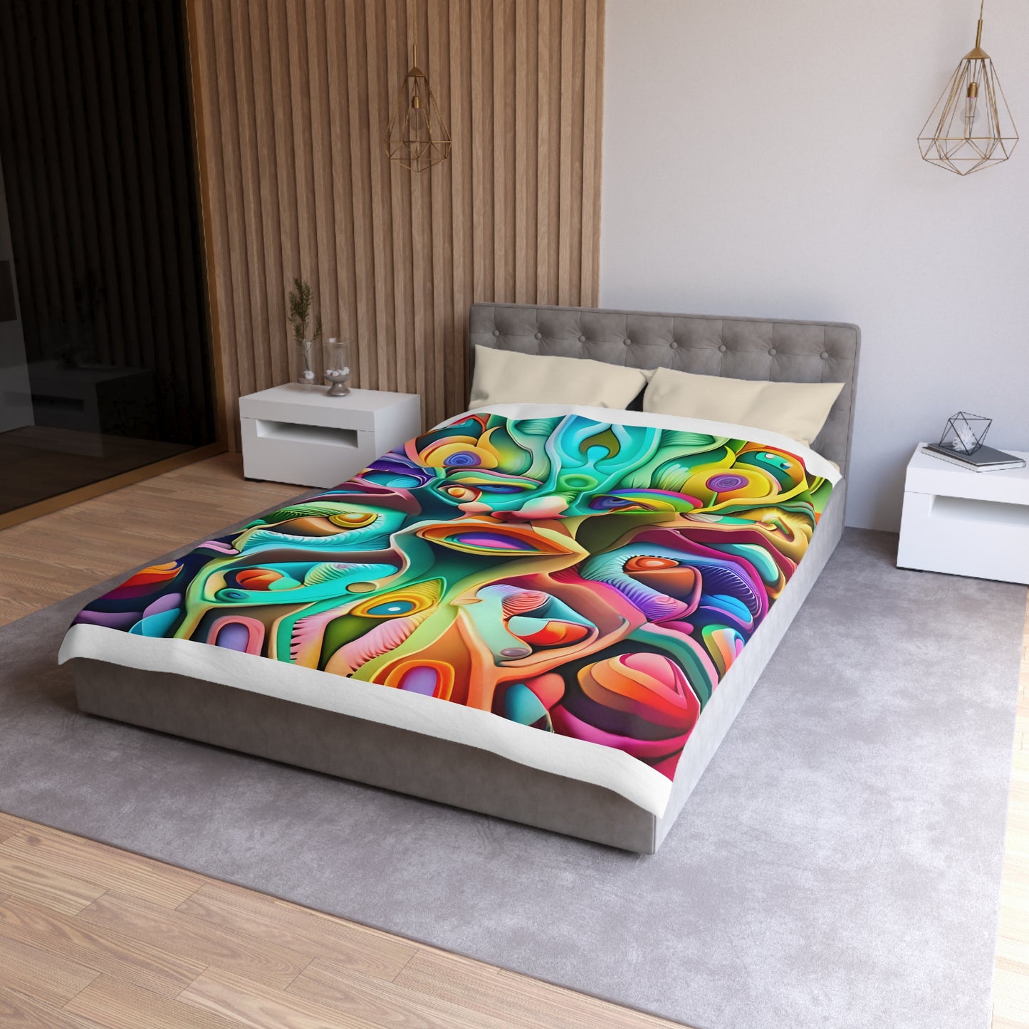 MANDELBROT SET microfiber duvet cover