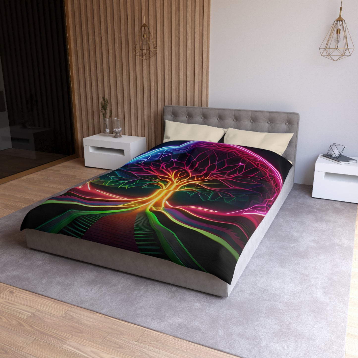 YGGDRASIL TREE - HEAD Microfiber Duvet Cover