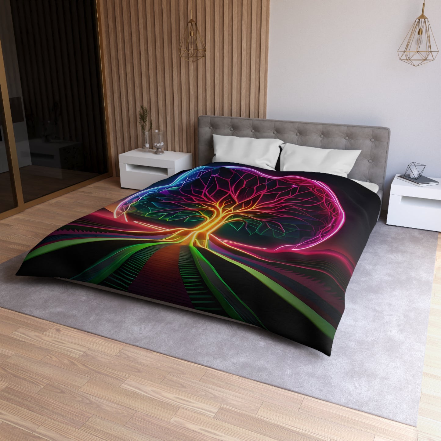 YGGDRASIL TREE - HEAD Microfiber Duvet Cover