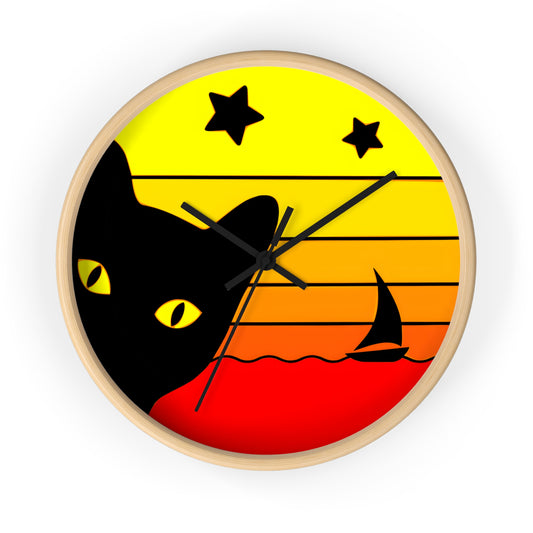 LATER CAT VOYAGER Wall Clock