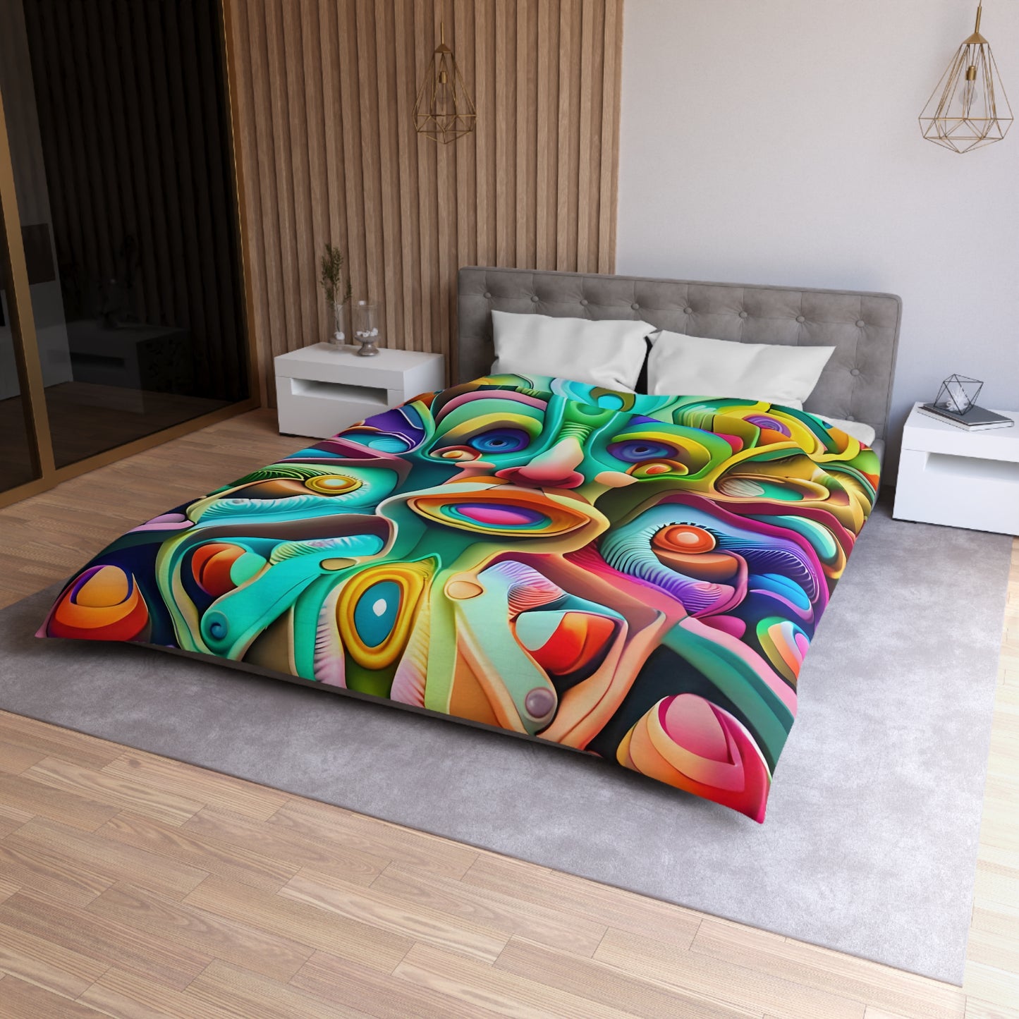 MANDELBROT SET microfiber duvet cover