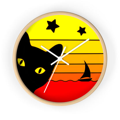LATER CAT VOYAGER Wall Clock