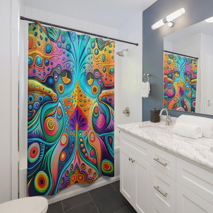 FAR BOHEMIA shower curtain
