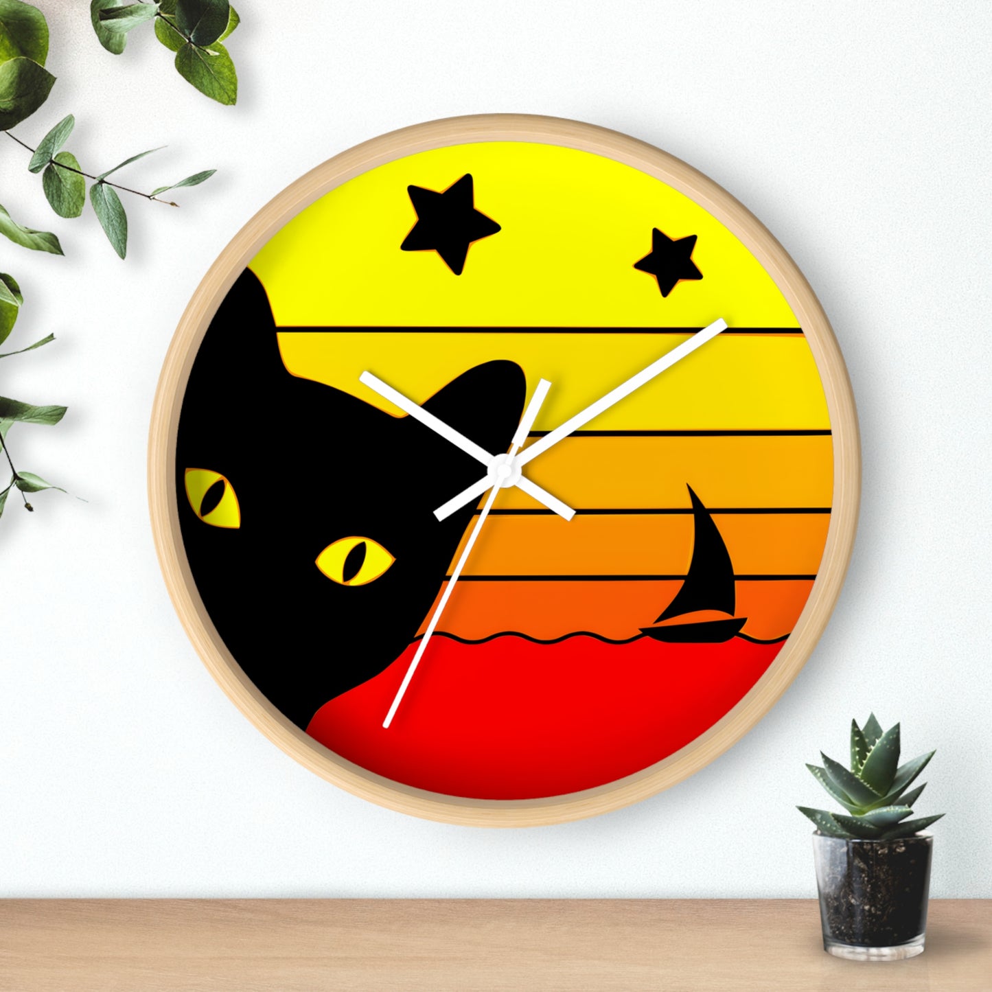 LATER CAT VOYAGER Wall Clock