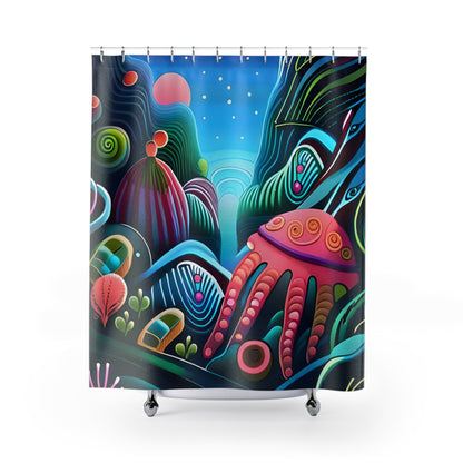 MAR AZUL shower curtain