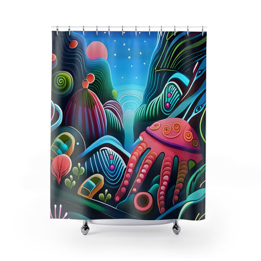 MAR AZUL shower curtain