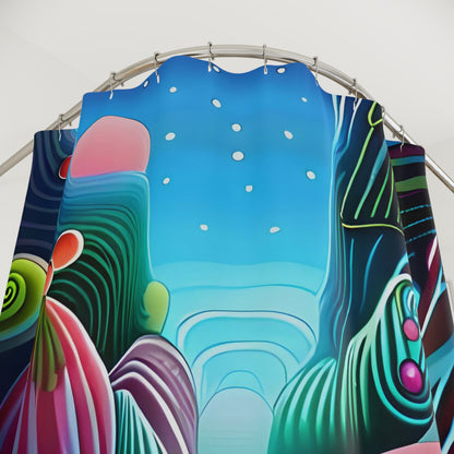 MAR AZUL shower curtain