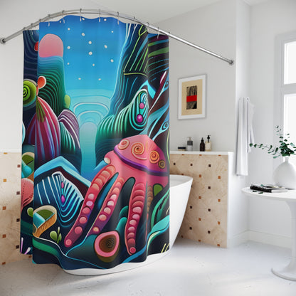 MAR AZUL shower curtain