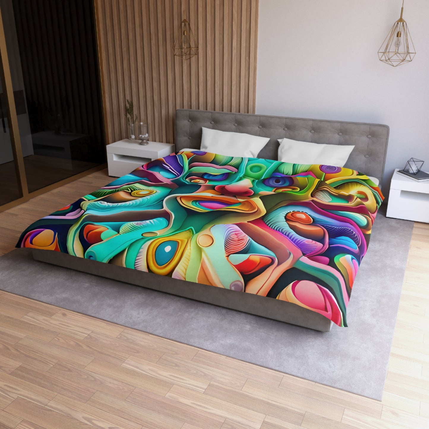 MANDELBROT SET microfiber duvet cover