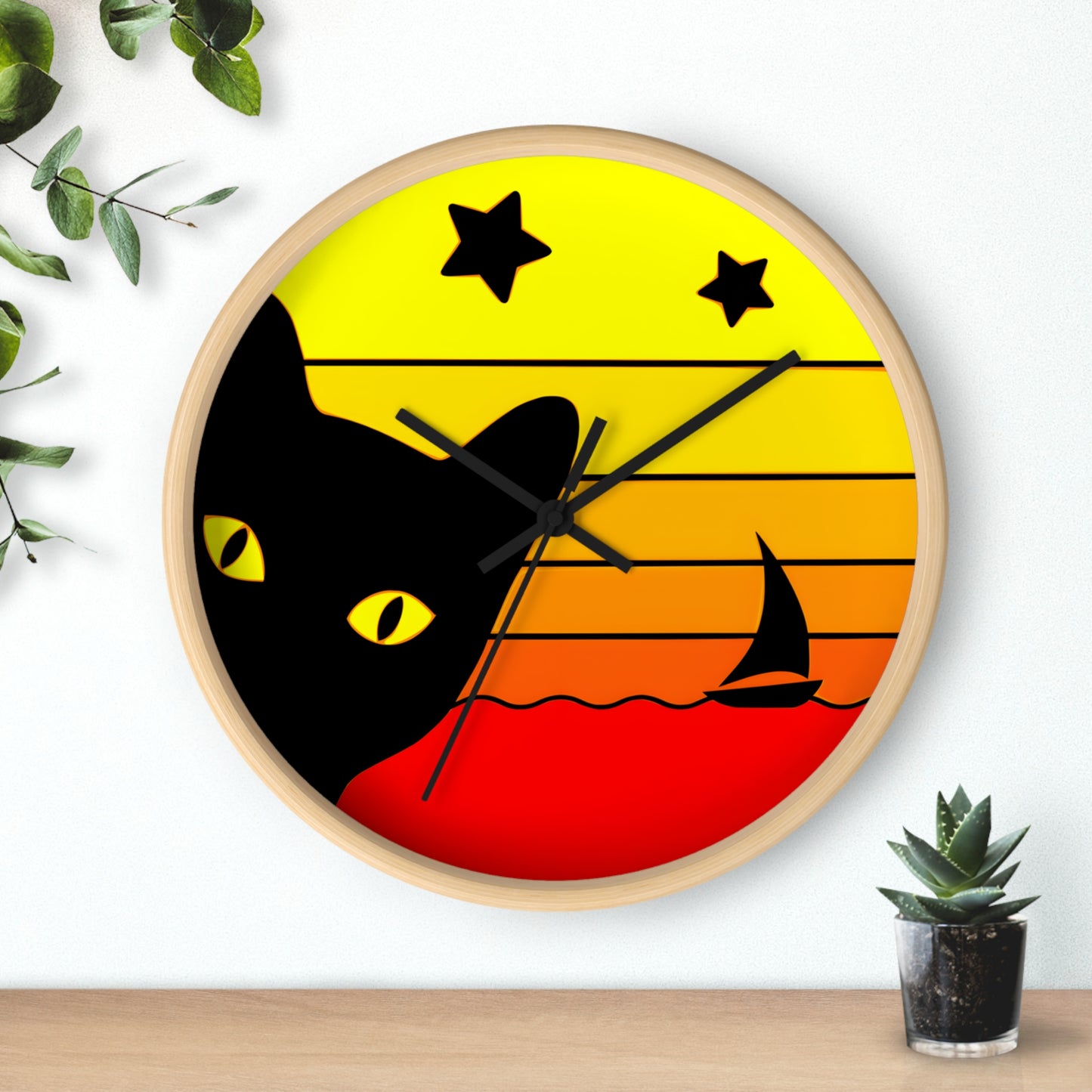 LATER CAT VOYAGER Wall Clock