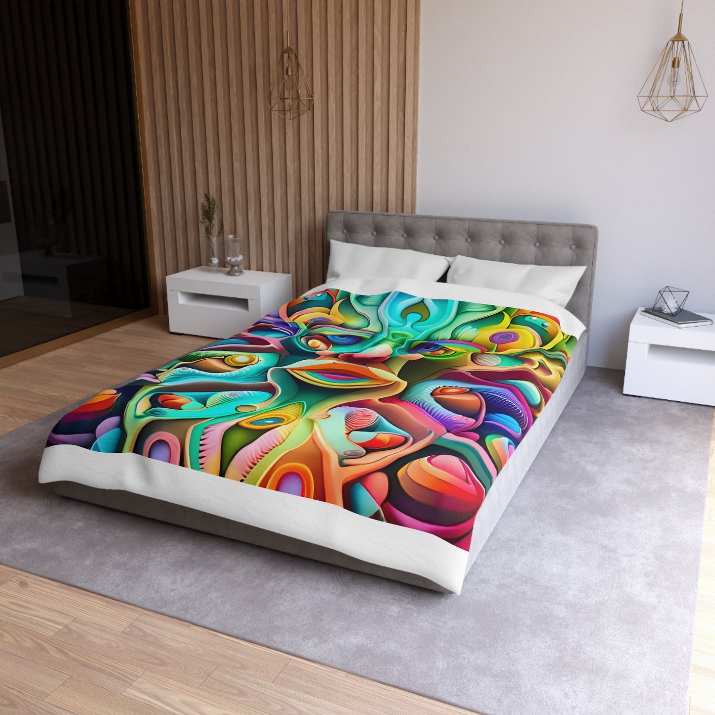 MANDELBROT SET microfiber duvet cover