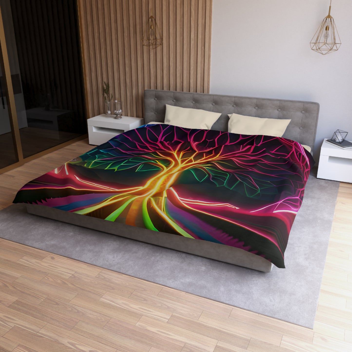 YGGDRASIL TREE - HEAD Microfiber Duvet Cover