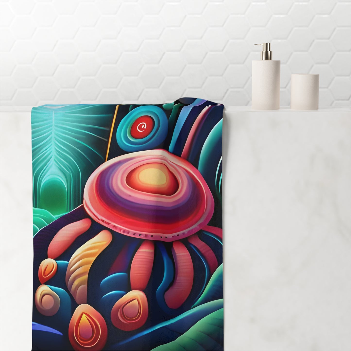MAR AZUL mink-cotton towel