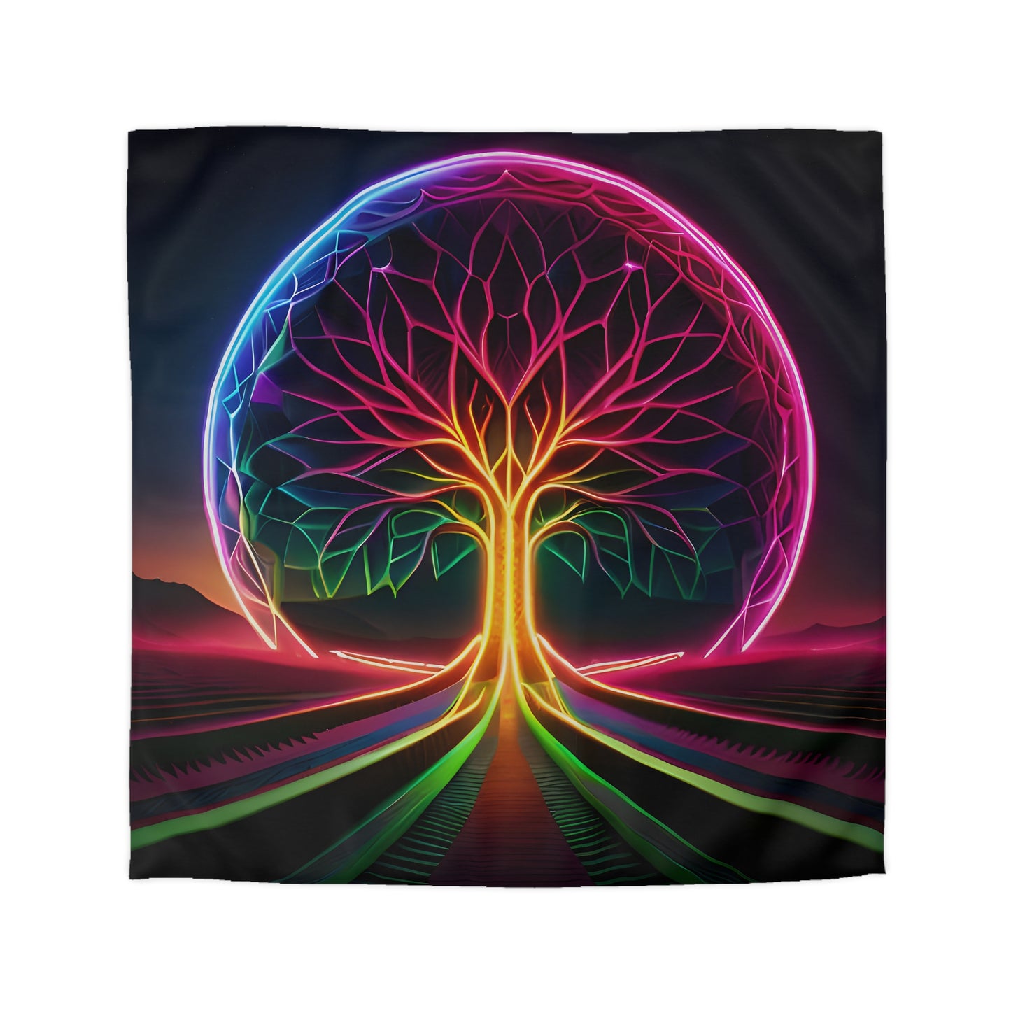 YGGDRASIL TREE - HEAD Microfiber Duvet Cover