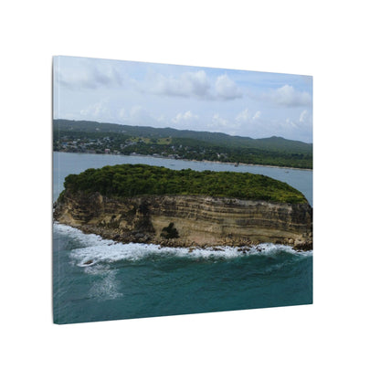 Coastal Cliff Matte Canvas Wall Art — Aerial Ocean Landscape Print